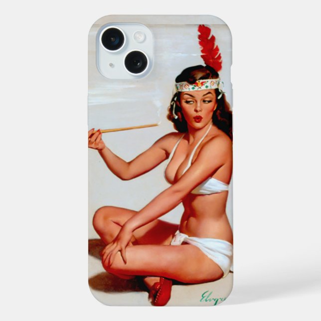 Funda Para iPhone Pintura de tubería de paz (Reverso )
