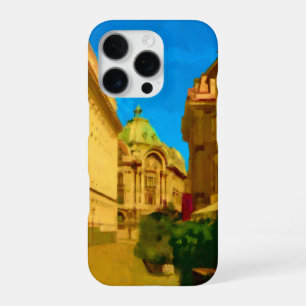 Funda Para iPhone 16 Pro Pintura digital de la ciudad de Bucarest