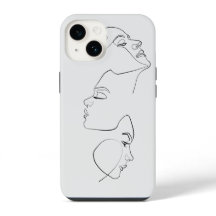 Pintura estética Minimalista de Face Line Art
