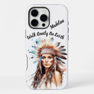 Funda Para iPhone 16 Pro Max Pintura facial tradicional patrimonio tribal