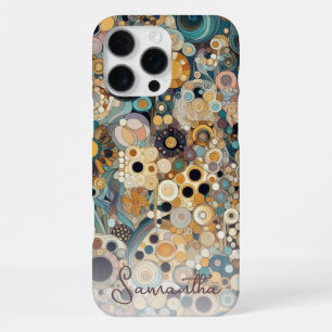 Funda Para iPhone 16 Pro Max Pintura floral de arte fino al estilo Art Nouveau