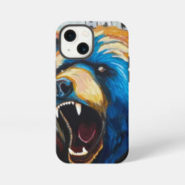 Funda Para iPhone 13 Mini Pintura Grizzly - Arte de Vida Silvestre