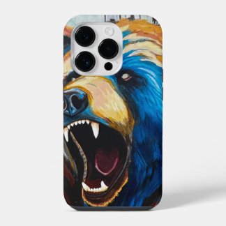Funda Para iPhone 14 Pro Pintura Grizzly - Arte de Vida Silvestre