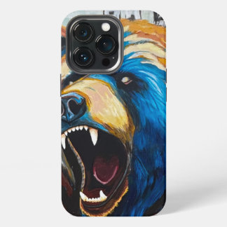 Funda Para iPhone 13 Pro Pintura Grizzly - Arte de Vida Silvestre