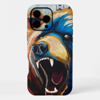 Funda Para iPhone 16 Pro Max Pintura Grizzly - Arte de Vida Silvestre