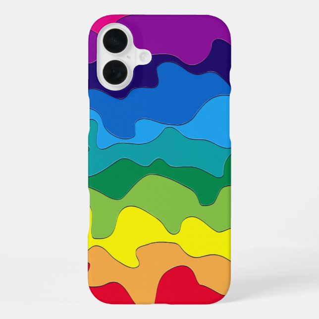 Funda Para iPhone Pintura multicolor (Reverso )