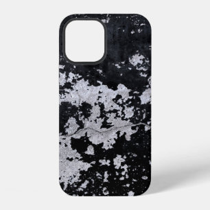 Funda Para iPhone 12 Pintura negra desconchada