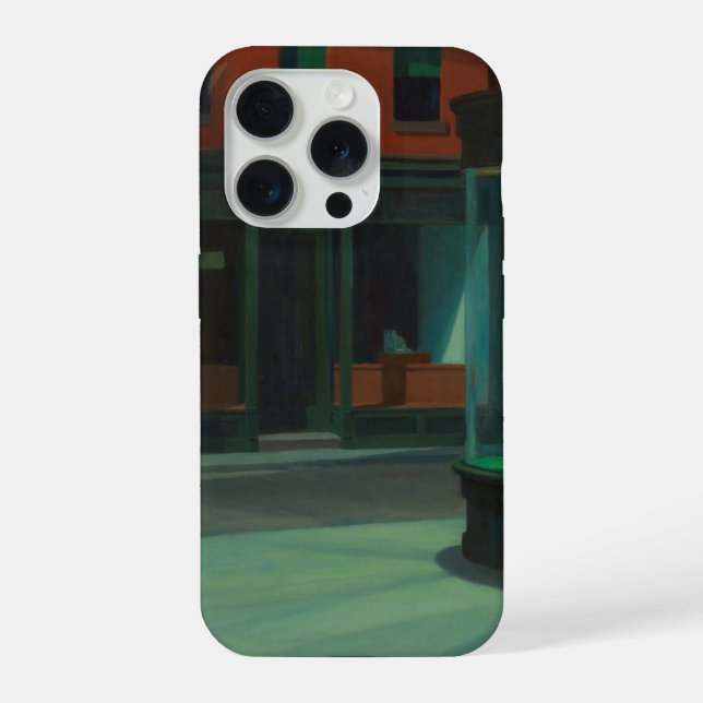 Funda Para iPhone Pintura Nighthawks de Edward Hopper  (Reverso )