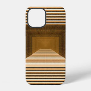 Funda Para iPhone 12 Pirámide amarilla abstracta incluye en profundidad