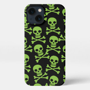 Pirate Skull Crossbone Pattern Estuche para iPhone