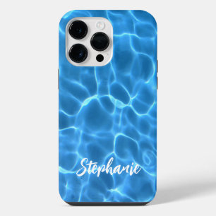 Funda Para iPhone 14 Pro Max Piscina azul fresca personalizada foto