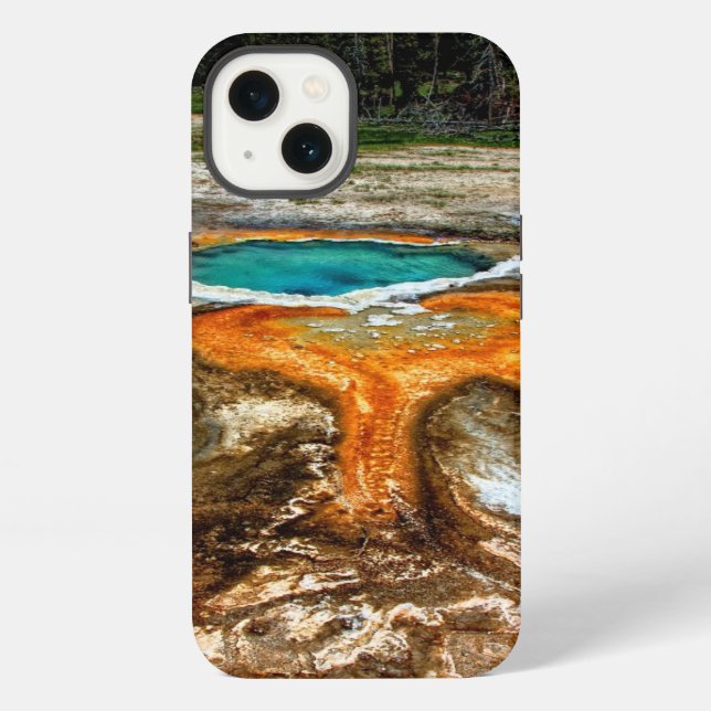 Funda Para iPhone Piscina la termal de Yellowstone (Reverso )