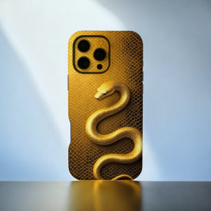 Funda Para iPhone 16 Pro Max Pitón Dorado