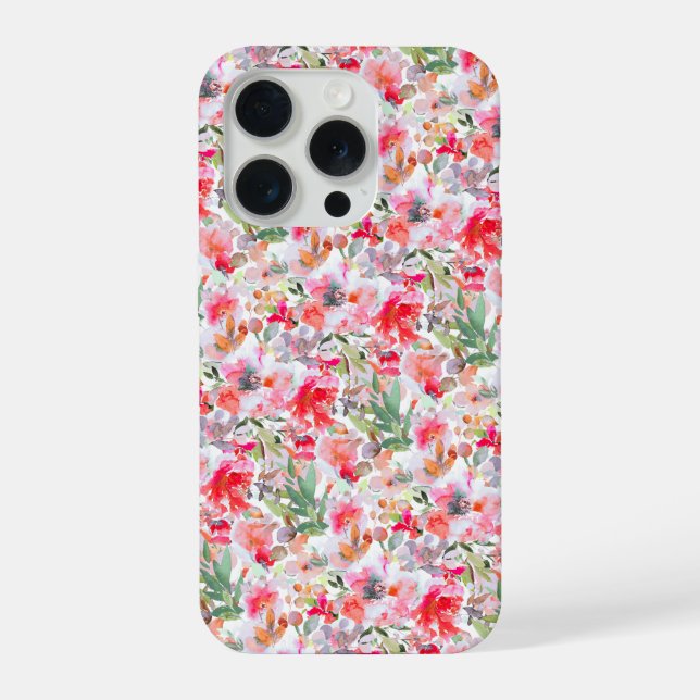 Funda Para iPhone PixDezines H2 Summer Flowers Bright Hues (Reverso )