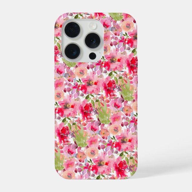Funda Para iPhone PixDezines H2 Summer Flowers Bright Hues (Reverso )