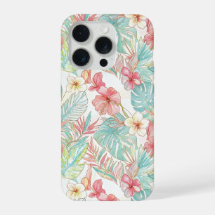 PixDezines Vintage Pastel H2 Hawái Floral Follaje