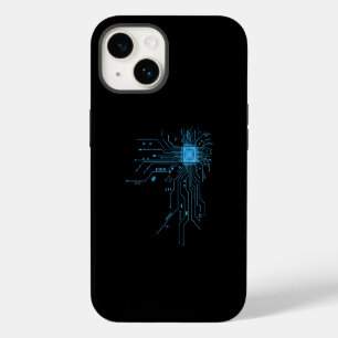 Funda Para iPhone 14 Placa de circuito divertida computadora electrónic