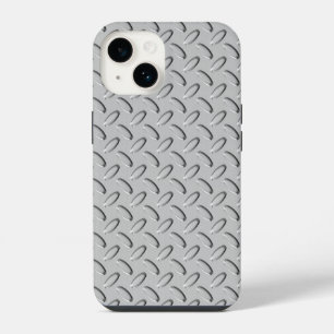 Funda Para iPhone 14 Placa de diamante de acero cromo