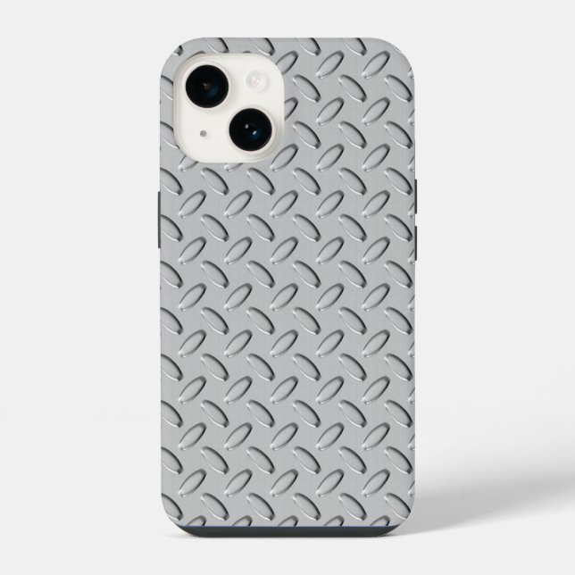 Funda Para iPhone Placa de diamante de acero cromo (Reverso )