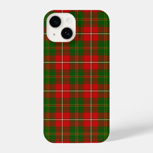 Funda Para iPhone Placa verde tártara de heno (Reverso )