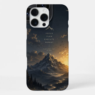 Funda Para iPhone 16 Pro Max Plan de enfoque ejecutar repetir – Motivación de m