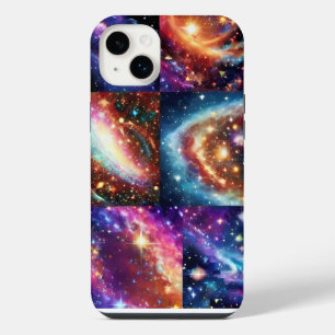 Funda Para iPhone 14 Plus Planeta Galáctico Espacial de Púrpura Cósmica Pais
