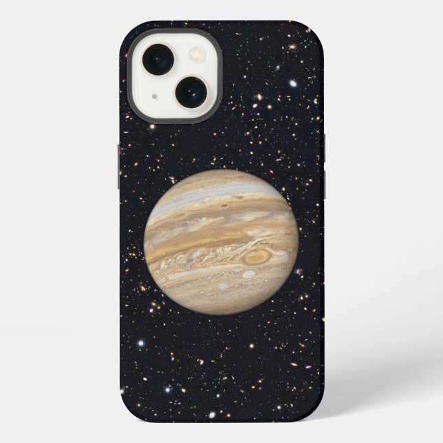 Funda Para iPhone Planeta Júpiter Cielo Estrellado (Reverso )