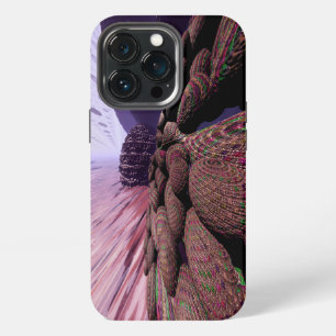 Funda Para iPhone 13 Pro Planeta Marte. Arte fractal futurista surrealista