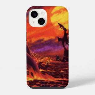 Funda Para iPhone 14 Planeta Volcánico de Ciencia Ficción Vintage con L