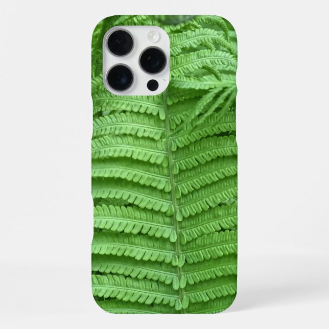 Funda Para iPhone Planta de helecho de textura verde (Reverso )