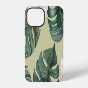 Funda Para iPhone 12 Plantas acuarelas tropicales: patrón sin soldadura