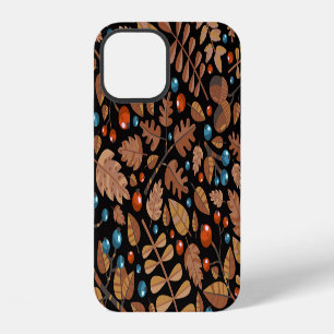 Funda Para iPhone 12 Plantas de invierno de otoño: patrón de cosecha