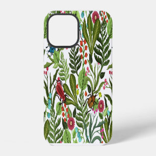 Funda Para iPhone 12 Plantas e insectos decorativos: diseño sin inconve
