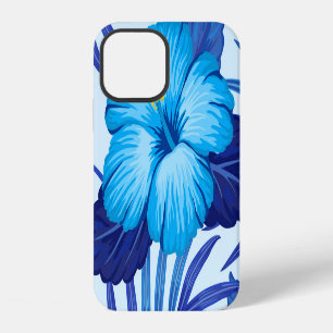Funda Para iPhone 12 Plantas tropicales hawaianas, patrón de hibiscos.