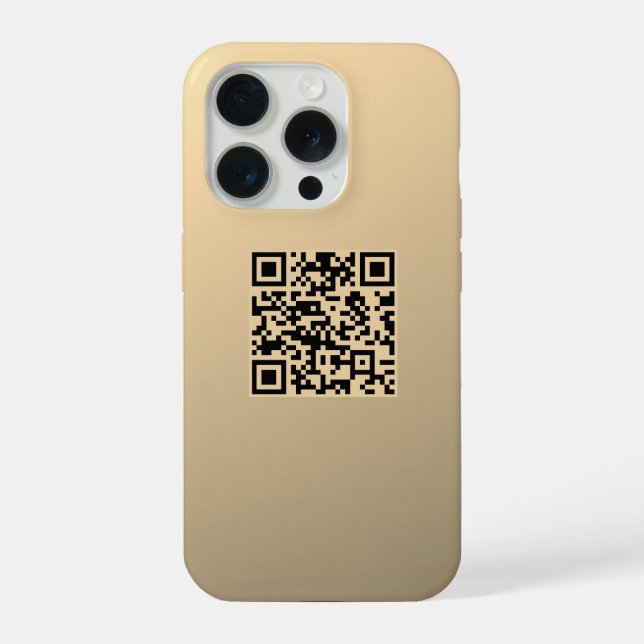 Funda Para iPhone Plantilla de código QR editable instantáneamente | (Reverso )