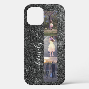 Funda Para iPhone 12 Plantilla de Collage de fotos Fotos Familiares Pla