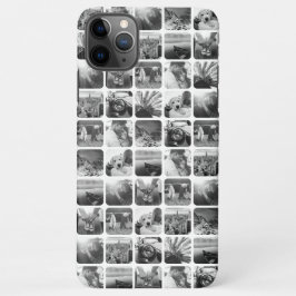 Funda Para iPhone 11Pro Max Plantilla de cuadrícula fotográfica de 10 cuadrado