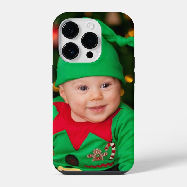 Funda Para iPhone Plantilla de fotografía completa personalizado Sim (Reverso )