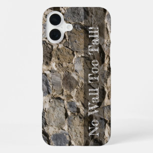 Funda Para iPhone 16 Plus Plantilla de fotografía de textura de pared de roc