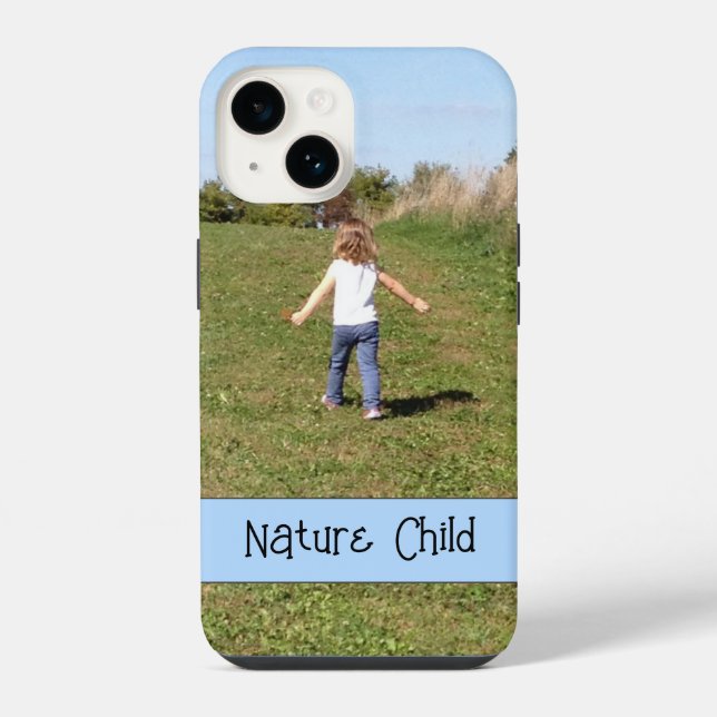 Funda Para iPhone Plantilla de fotografía secundaria de naturaleza d (Reverso )