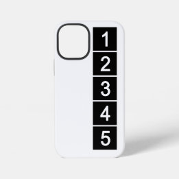 Funda Para iPhone 12 Mini Plantilla de Instagram Blanca 5 Fotos