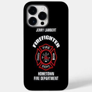 Funda Para iPhone 14 Pro Max Plantilla de nombre de bombero