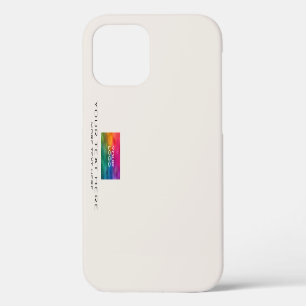 Funda Para iPhone 12 Plantilla personalizable logotipo de empresa elega