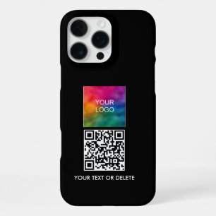Funda Para iPhone 16 Pro Max Plantilla promocional de código QR para subir logo