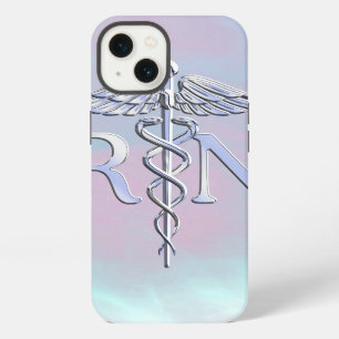 Plata Como el Caduceo Médico de Madreperla RN