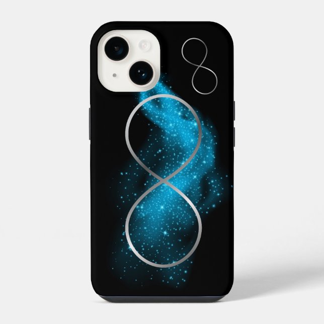 Funda Para iPhone Plata y turquesa mínimo | (Reverso )
