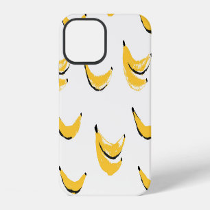 Funda Para iPhone 12 Plátanos hechos a mano, elegante patrón sin costur