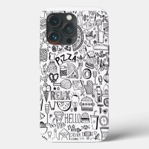 Funda Para iPhone 13 Pro Platos de papel de cuadernos para alimentos