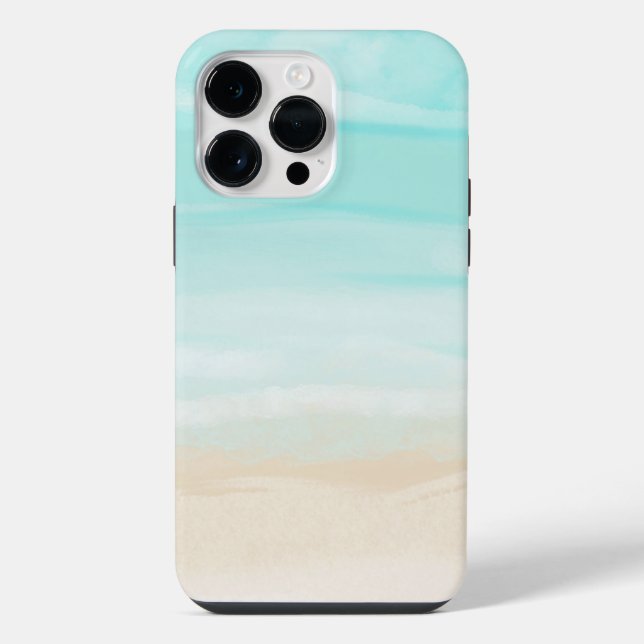 Funda Para iPhone Playa Abstracta Moderna (Reverso )