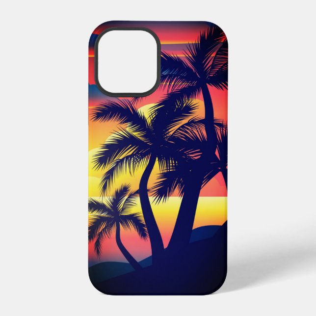 Funda Para iPhone Playa al atardecer  (Reverso )